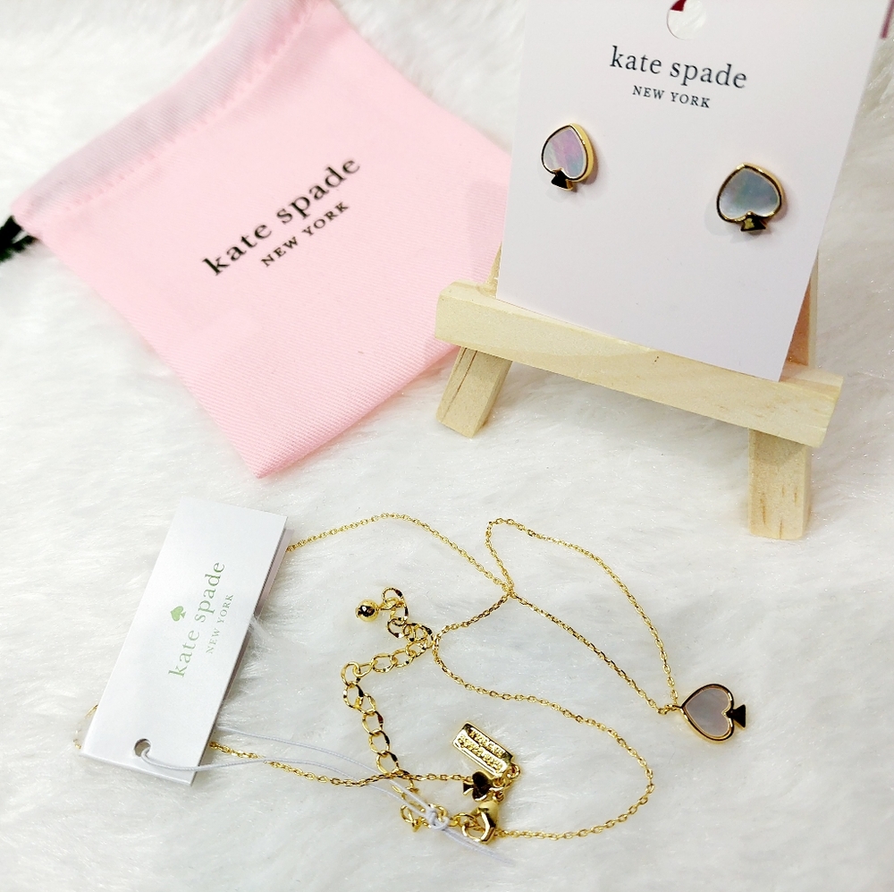 🎀 Kate Spade signature spade jewelry set